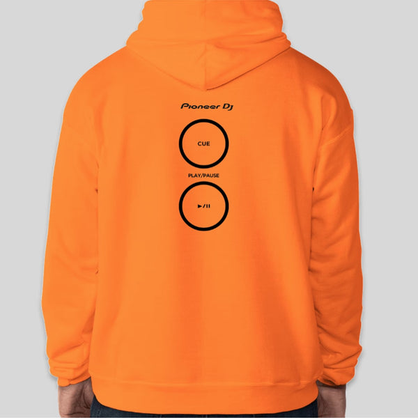 Unisex Adult Pioneer DJ hoodie (Orange)
